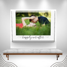 Elegante trouwfoto met hartelijke quote