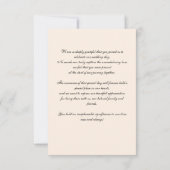 Elegante trouwfoto Vellum Edged gepersonaliseerd Bedankkaart (Achterkant)