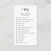 Elegante trouwfoto's leggen de liefde QR-code vast Informatiekaartje (Achterkant)