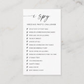 Elegante Trouwfoto's Leggen De Liefde Vast QR-code Informatiekaartje (Achterkant)