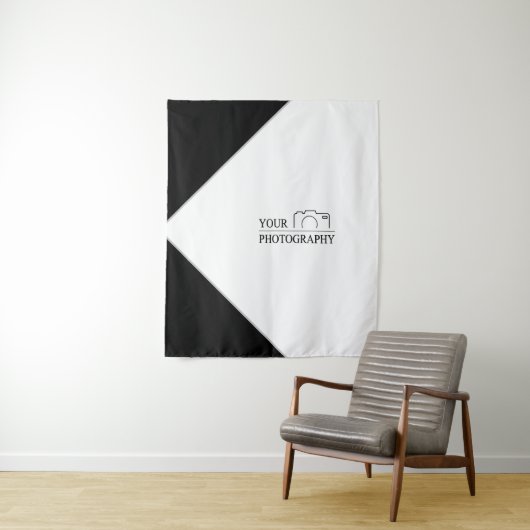 Elegante trouwfoto's personaliseren wandkleed (In situ)