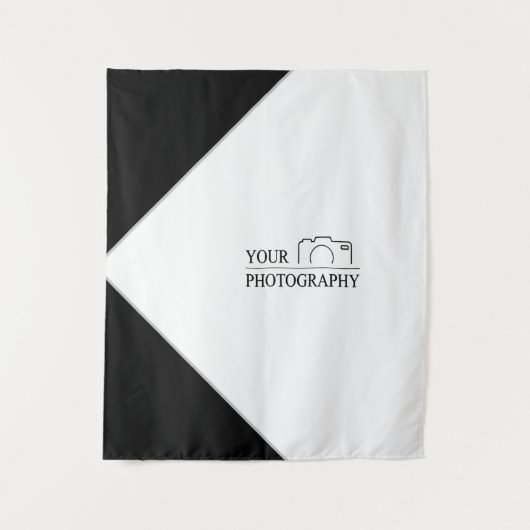 Elegante trouwfoto's personaliseren wandkleed (Voorkant)