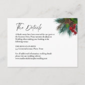 Elegante trouwinformatie details informatiekaartje (Voorkant)