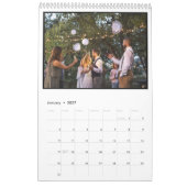 Elegante trouwjaar grote foto moderne portret kalender (Jan 2027)