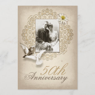 elegante trouwjubileum uitnodiging