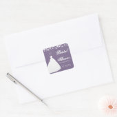 Elegante Trouwjurk Bloem Vrijgezellenfeest Sticker (Envelop)