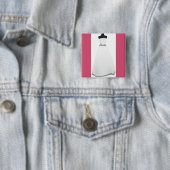 Elegante trouwjurk bruid knoop cadeau vierkante button 5,1 cm (In situ)