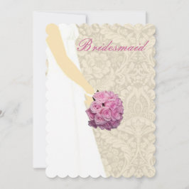 Elegante Trouwjurk Bruidsmeisje Kaart