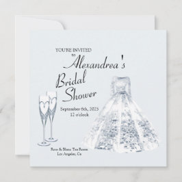 Elegante Trouwjurk Campagne Flute Bridal Kaart