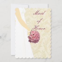 Elegante Trouwjurk Getuige Kaart