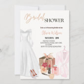 Elegante trouwjurk Vrijgezellenfeest partij Kaart (Voorkant)