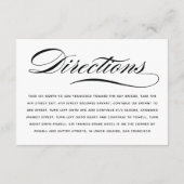 Elegante Trouwkaart Bijlage (Achterkant)