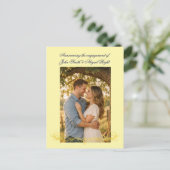 Elegante trouwkaart briefkaart (Staand voorkant)