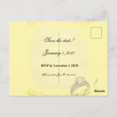 Elegante trouwkaart briefkaart (Achterkant)