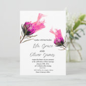 Elegante trouwkaart Burning Bloom Kaart (Staand voorkant)