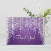 Elegante trouwkaart Dankjewel Nacht Schitterend Pa Bedankkaart (Staand voorkant)