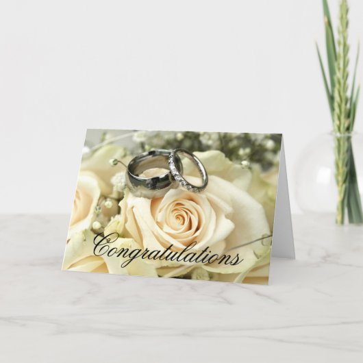 Elegante Trouwkaart Kaart (Voorkant)