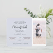 Elegante TROUWKAART Kaart (Staand voorkant)