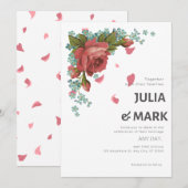 Elegante trouwkaart kaart (Voorkant / Achterkant)