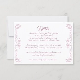 Elegante trouwkaart met details – Groene Roos Fili Kaart