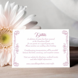 Elegante trouwkaart met details – Groene Roos Fili Kaart