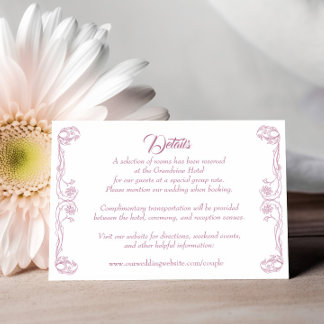 Elegante trouwkaart met details – Groene Roos Fili Kaart