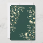 Elegante Trouwkaart met Oude Foto (Achterkant)