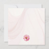 Elegante trouwkaart met wilde bloementuin kaart (Achterkant)