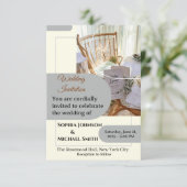 Elegante Trouwkaart – Minimal Botanica RSVP Kaartje (Staand voorkant)