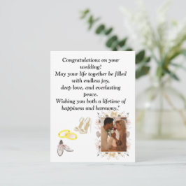 Elegante Trouwkaart | Romantisch Bloemendesign Briefkaart