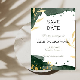 Elegante trouwkaart 'Save the Date' aankondiging