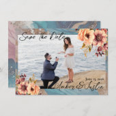 Elegante trouwkaart 'Save the Date' Kaart (Voorkant / Achterkant)