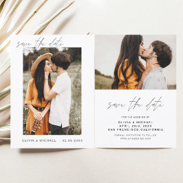 Elegante trouwkaart 'Save the Date' met foto, mini Save The Date
