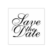 Elegante trouwkaart 'Save the Date' Rubberstempel (Afrduk)