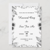 Elegante trouwkaart 'save the date' save the date (Voorkant)