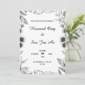 Elegante trouwkaart 'save the date' save the date (Staand voorkant)