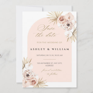 Elegante trouwkaart 'save the date' uitnodiging te