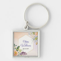 Elegante Trouwkaart Sjabloon met Bloemen
