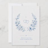 Elegante trouwkaart uitnodiging (Achterkant)