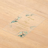 Elegante trouwkaart van acryl in het Spaans Acryl Uitnodigingen (Laagn)