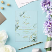 Elegante trouwkaart van acryl in het Spaans Acryl Uitnodigingen (Insitu (Huwelijk))