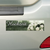 Elegante trouwkaarten bumpersticker (Op auto)
