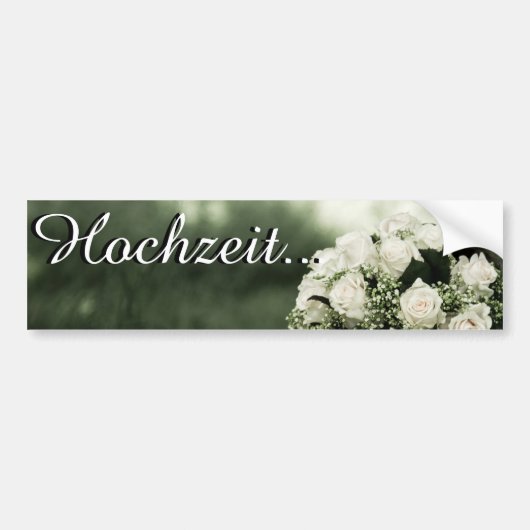 Elegante trouwkaarten bumpersticker (Voorkant)