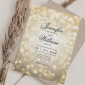Elegante trouwlichten Gold QR RSVP Kaart