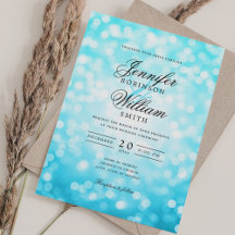 Elegante trouwlichten  turquoise QR RSVP