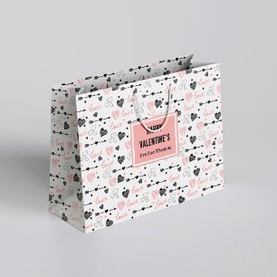 Elegante Trouwliefde Lettering Handgetekende Cadea Groot Cadeauzakje