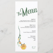 Elegante trouwmenu menu (Voorkant)