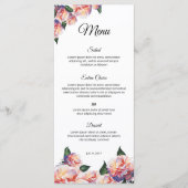 Elegante trouwmenu sjabloon – Printbaar ontwerp Menu (Voorkant)
