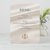 Elegante Trouwmenukaart | Modern Abstract Menu (Staand voorkant)