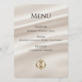 Elegante Trouwmenukaart | Modern Abstract Menu (Voorkant)